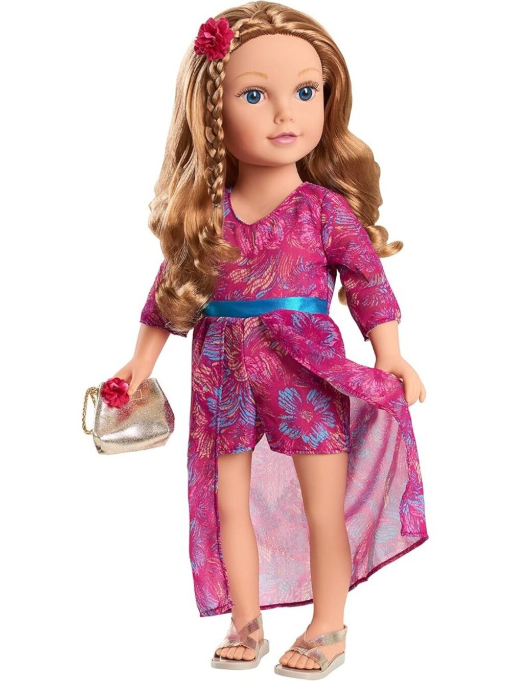 Journey Girls 18-Inch Mikaella Hand Painted Doll with Strawberry-Blonde Hair and